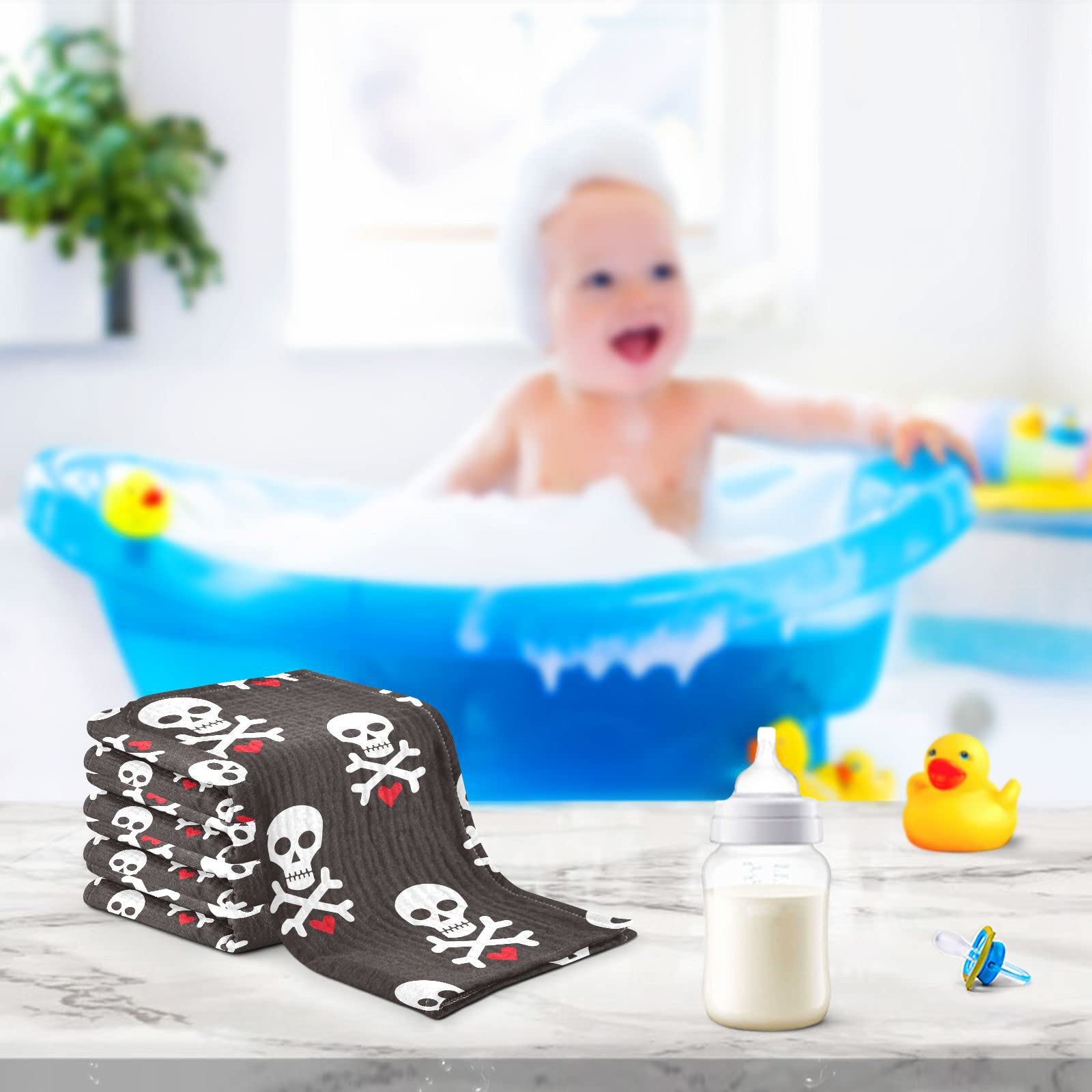 vvfelixl baby washcloth bath time setup for smooth routines