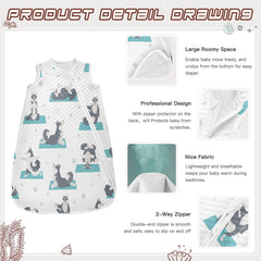 vvfelixl baby wearable blanket enables easy dressing and swift diaper changes
