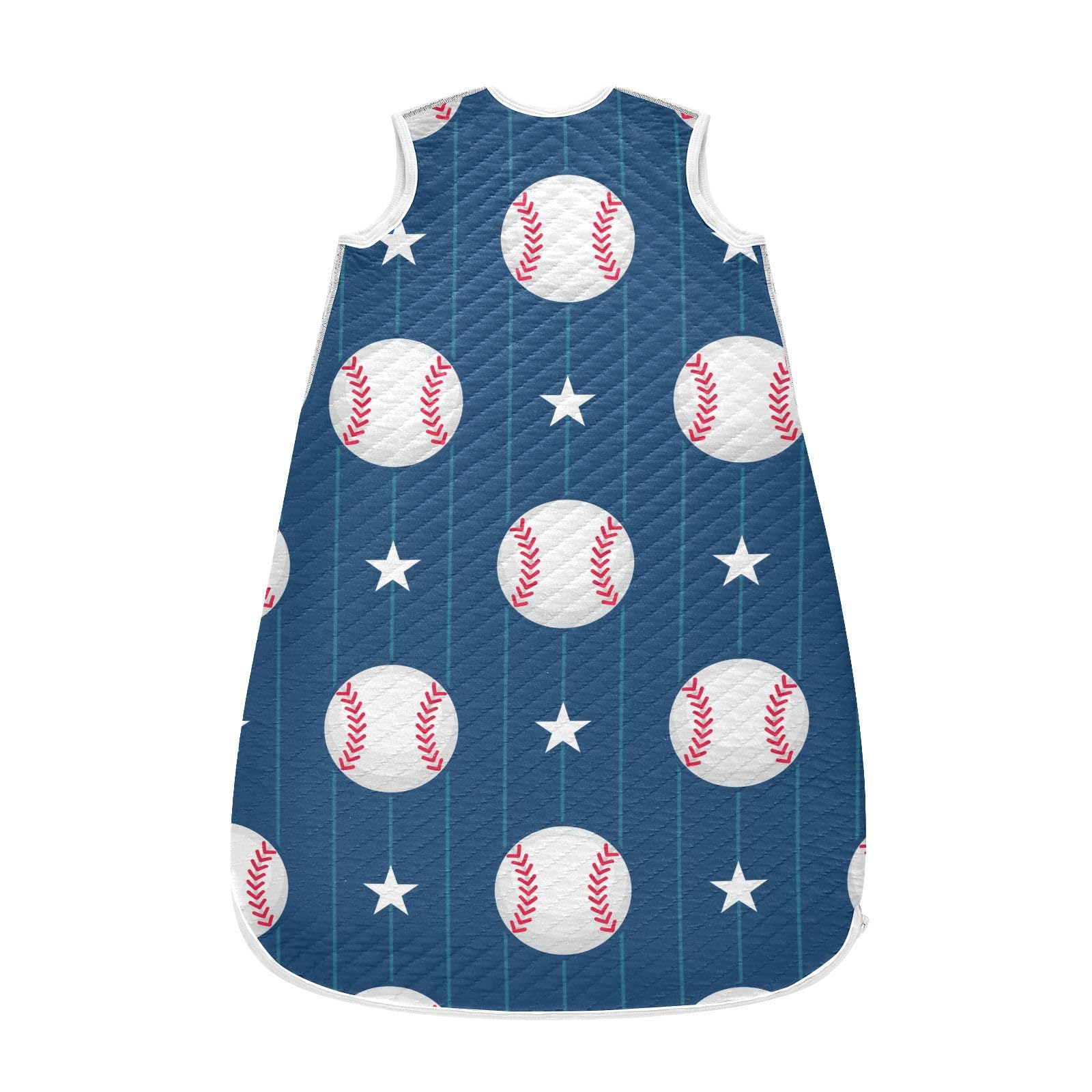 vvfelixl baseball sleep sack two-way zipper eases dressing and changes