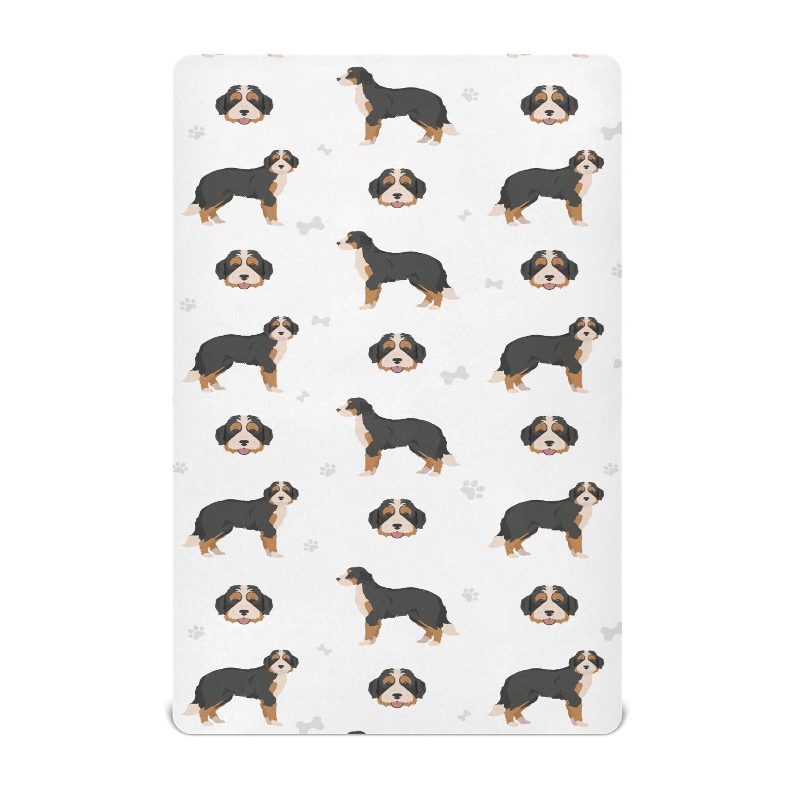 vvfelixl bernedoodle mini mattress sheets on crib provide snug soft sleep surface