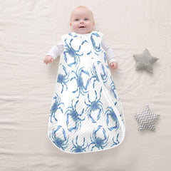 vvfelixl Blue Crabs Sleep Sack neck seam safety reduces irritation