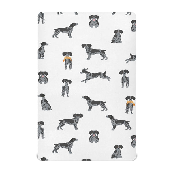 vvfelixl Brittany Spaneil crib sheet in soft breathable fabric for baby sleep
