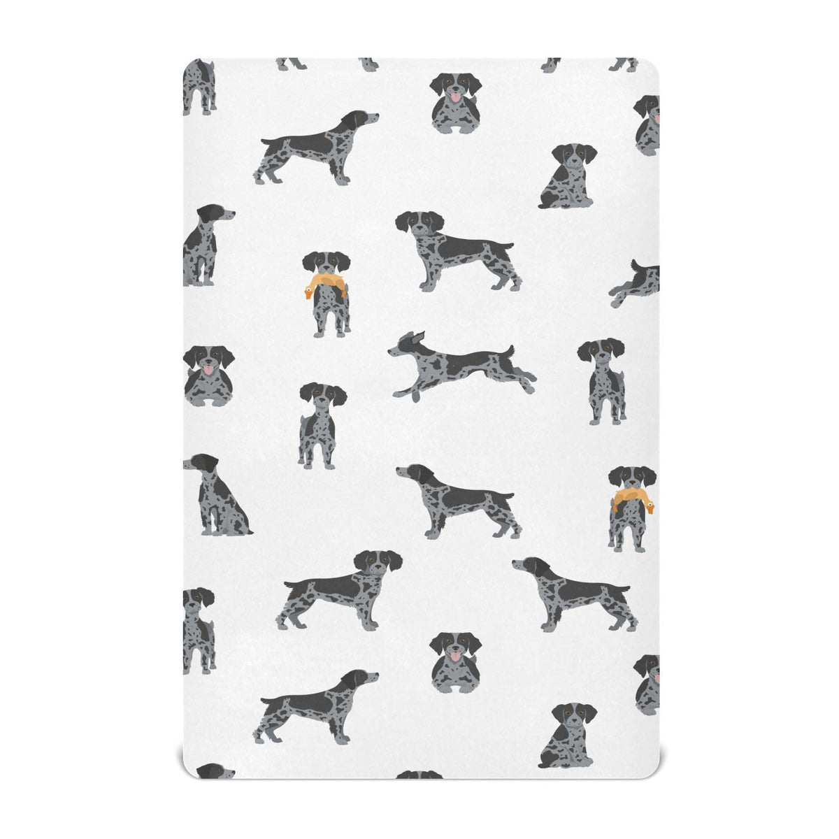vvfelixl Brittany Spaneil crib sheet in soft breathable fabric for baby sleep