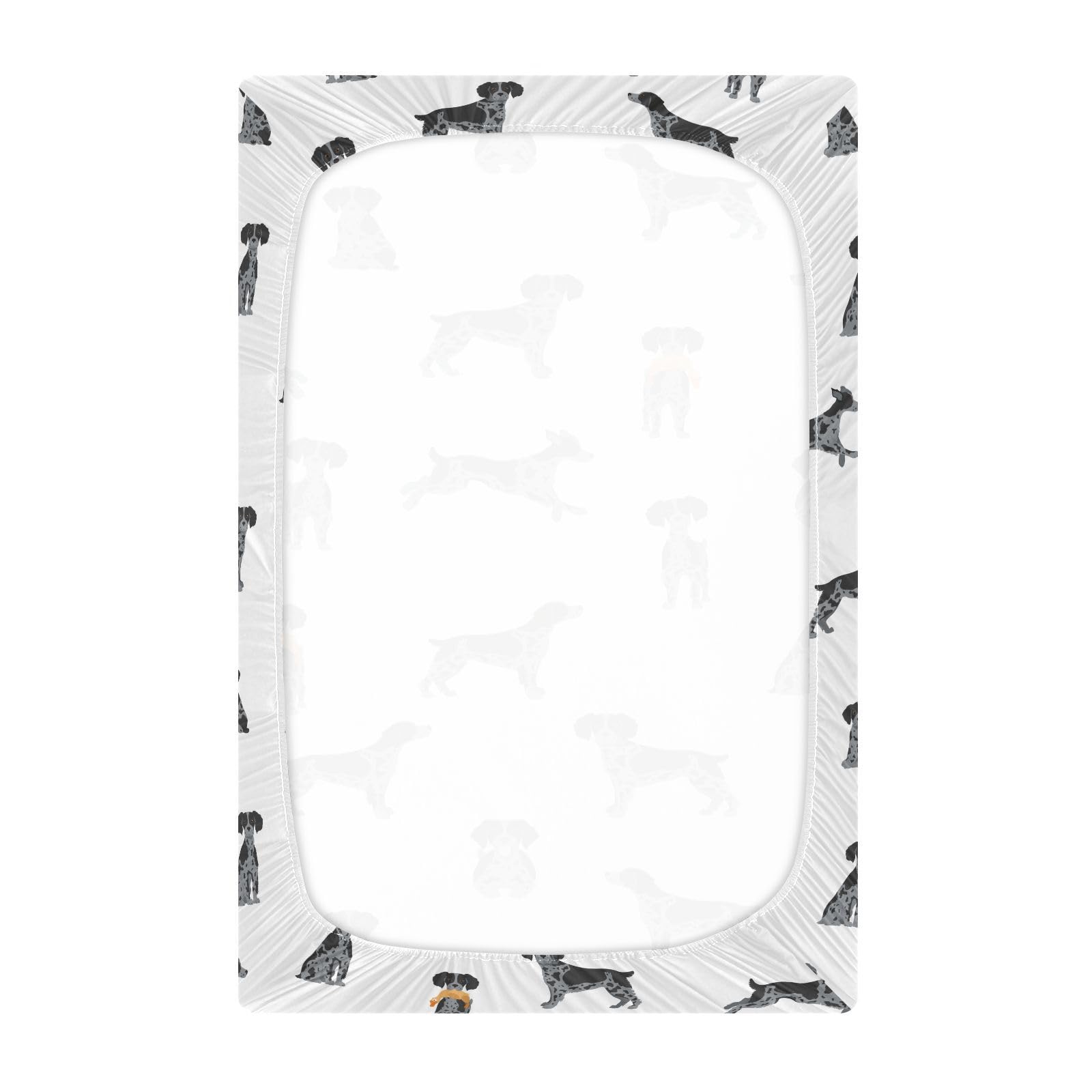 vvfelixl Brittany Spaneil mini crib sheet fits compact mattresses
