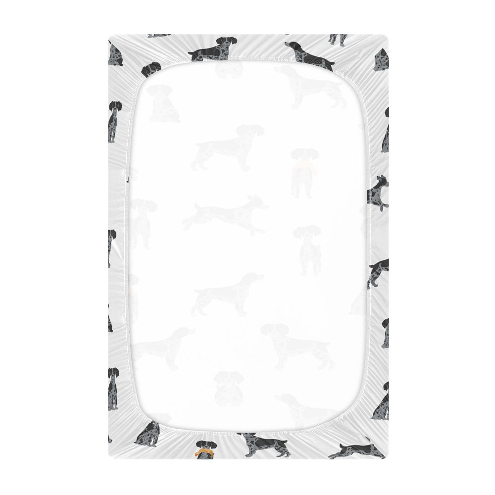 vvfelixl Brittany Spaneil mini crib sheet fits compact mattresses