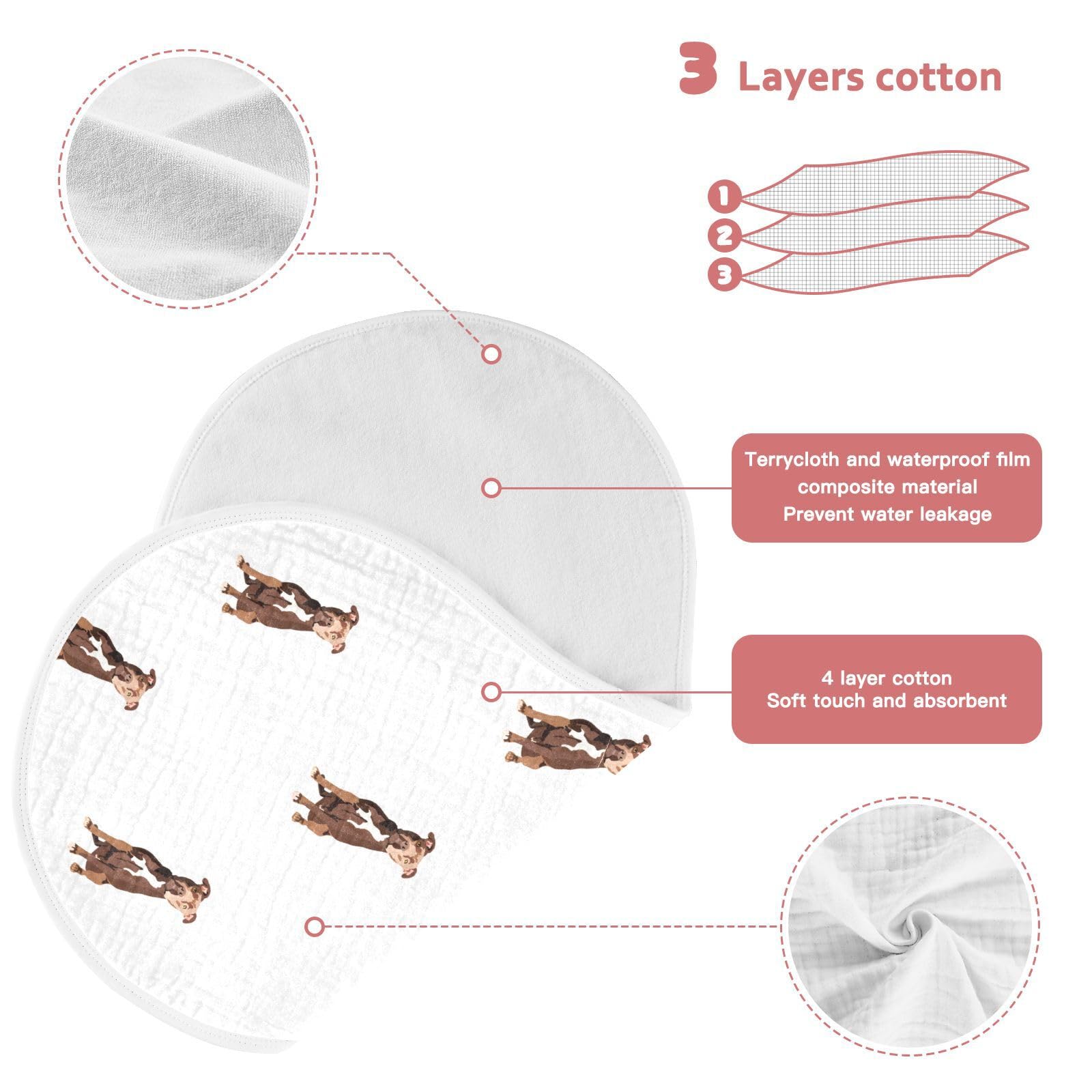 vvfelixl burp cloth measuring 22 by 11 inches for full coverage