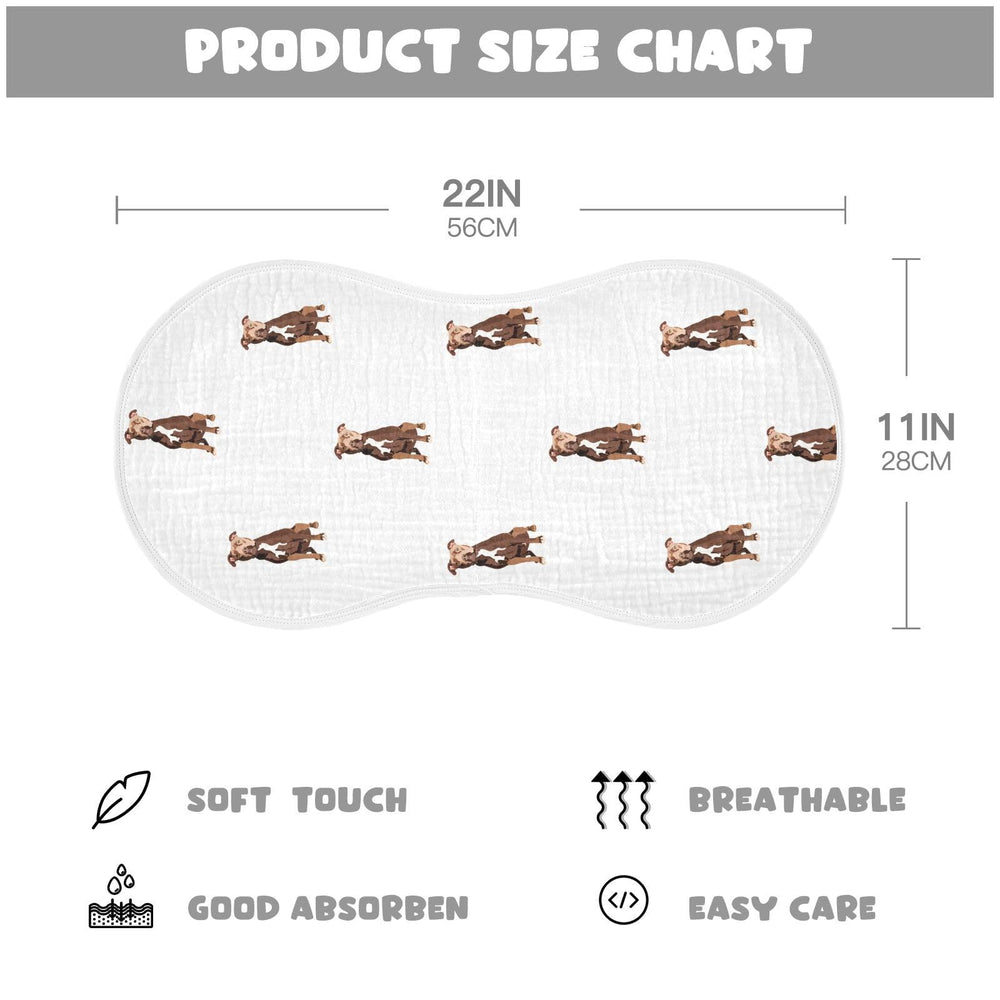 vvfelixl burp cloth with figure-8 design for secure fit