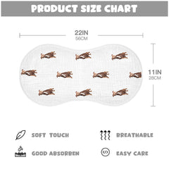 vvfelixl burp cloth with figure-8 design for secure fit