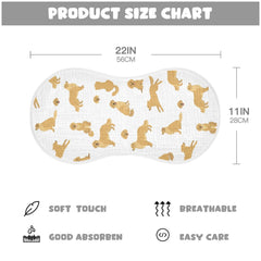 vvfelixl burp cloth featuring a figure-eight design for secure shoulder coverage.