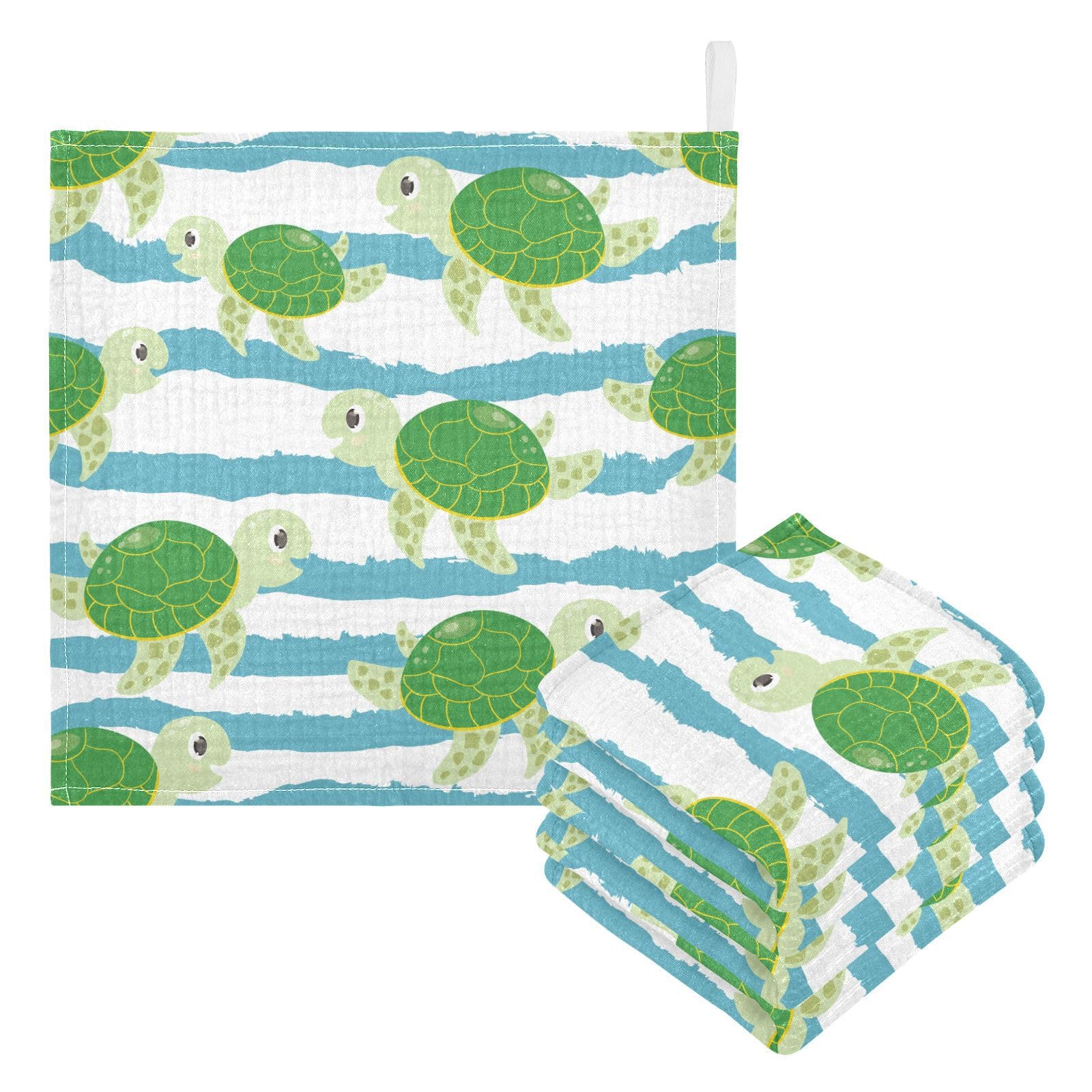 vvfelixl baby burp cloth featuring turtles, highly absorbent for quick spills