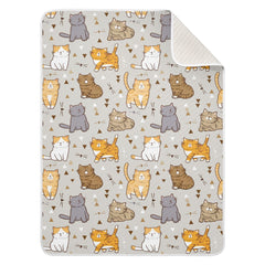 Vvfelixl cartoon cat swaddle blanket 30x40, ideal for crib time and newborn comfort.