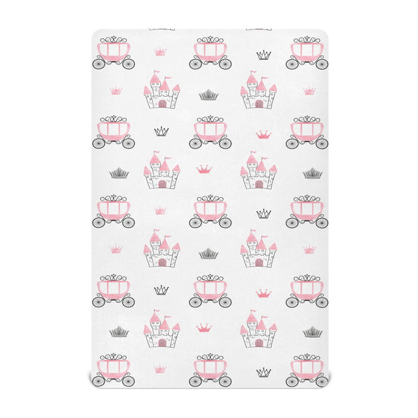vvfelixl castle-pattern crib sheets add playful, cozy charm to nursery