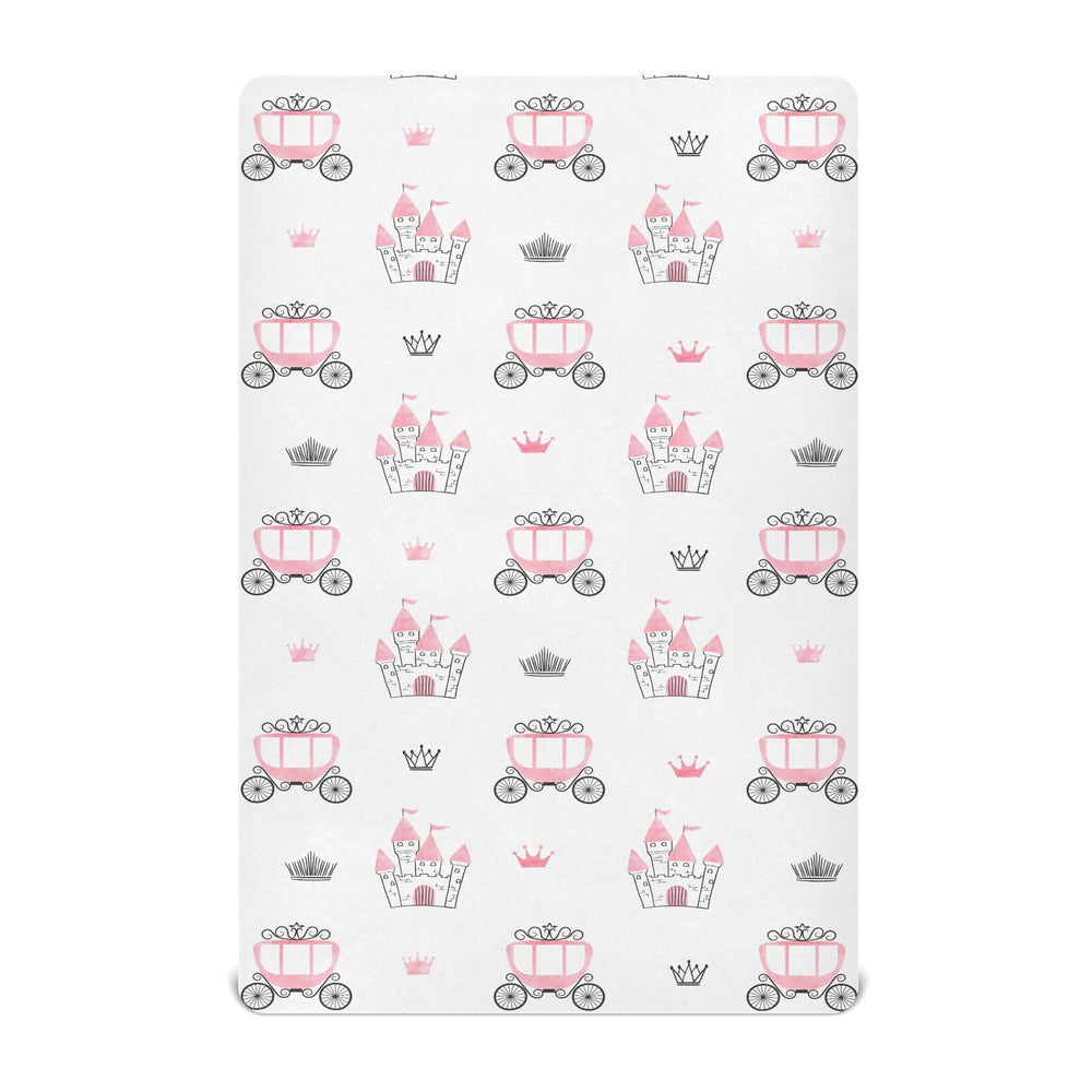 vvfelixl castle-pattern crib sheets add playful, cozy charm to nursery