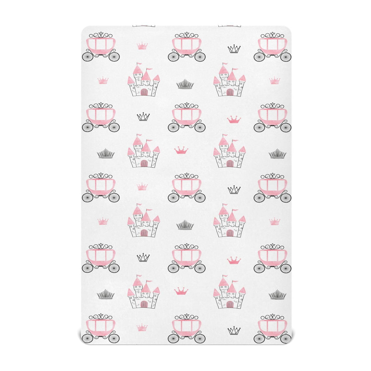 vvfelixl castle-pattern crib sheets add playful, cozy charm to nursery