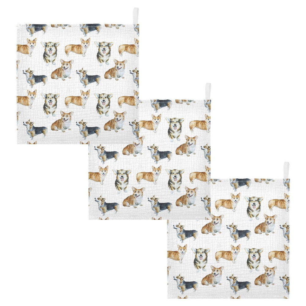 vvfelixl corgi-infants bath towel design adds playful bath time charm.