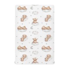 vvfelixl crib sheet with bears pattern offers soft, breathable comfort for nap time.