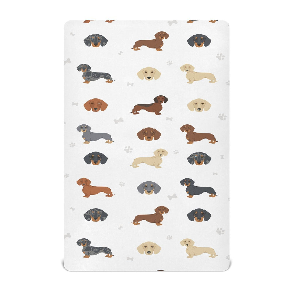vvfelixl dachshund-pattern crib sheet for cozy sleep and playful nursery vibe