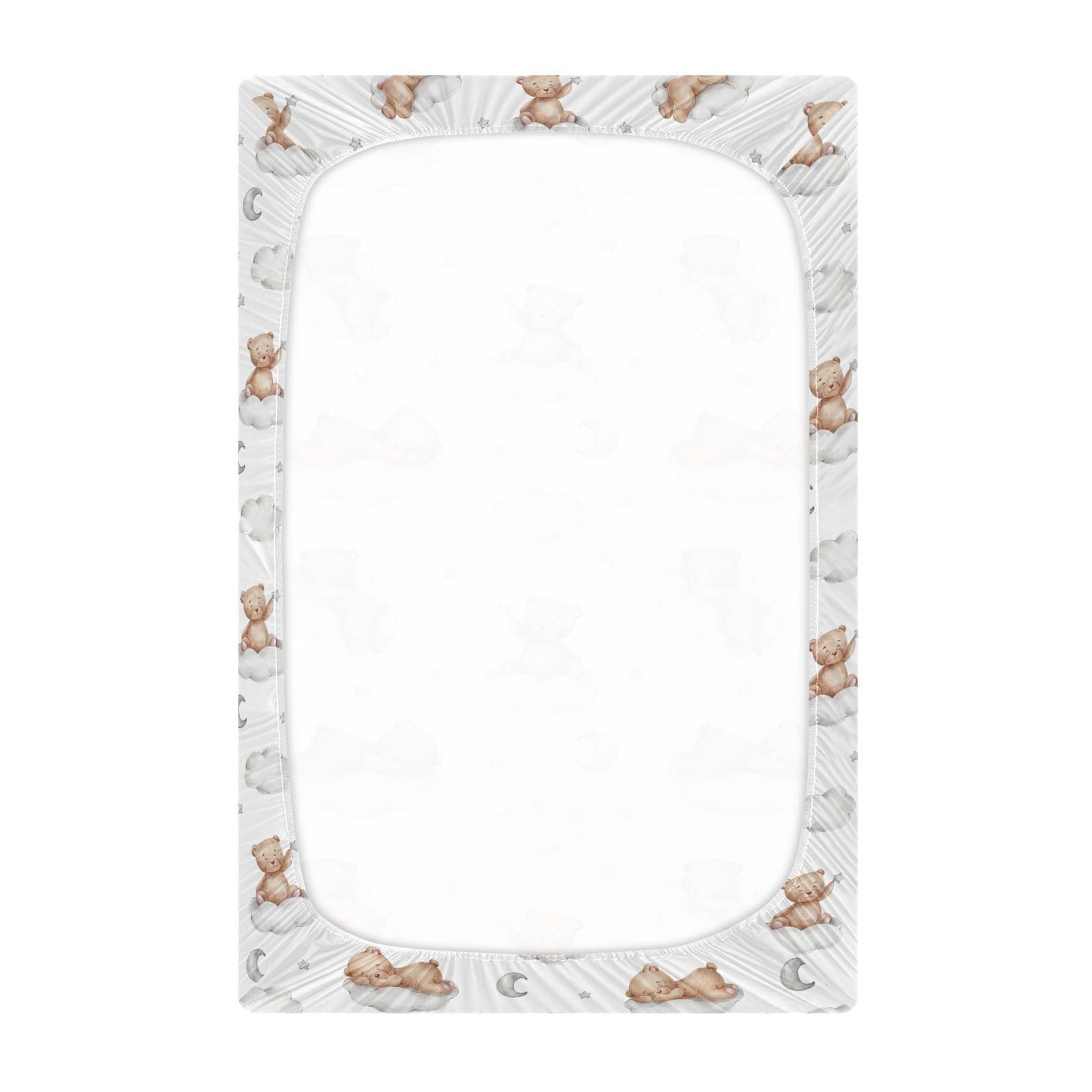 vvfelixl crib sheet with elastic edge fit stays snug and smooth on the mattress.