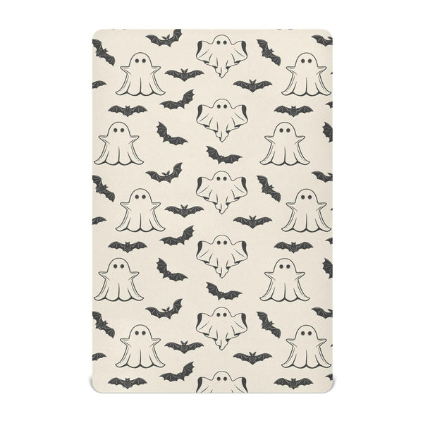 vvfelixl ghost silhouette pattern crib sheet for a cozy nap time