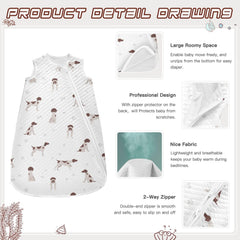 vvfelixl sleep sack bottom zipper enables quick diaper changes.