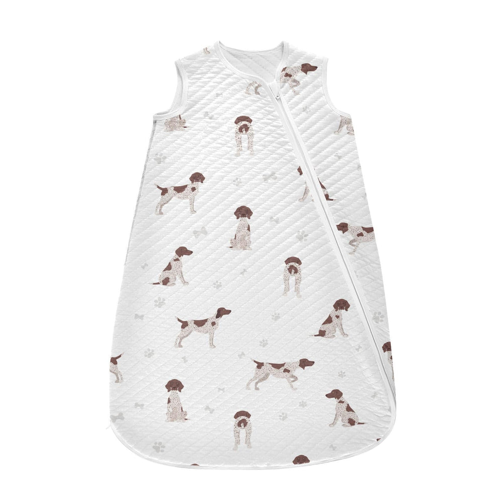 vvfelixl German Shorthaired Pointer baby sleep sack front view; cozy warmth.