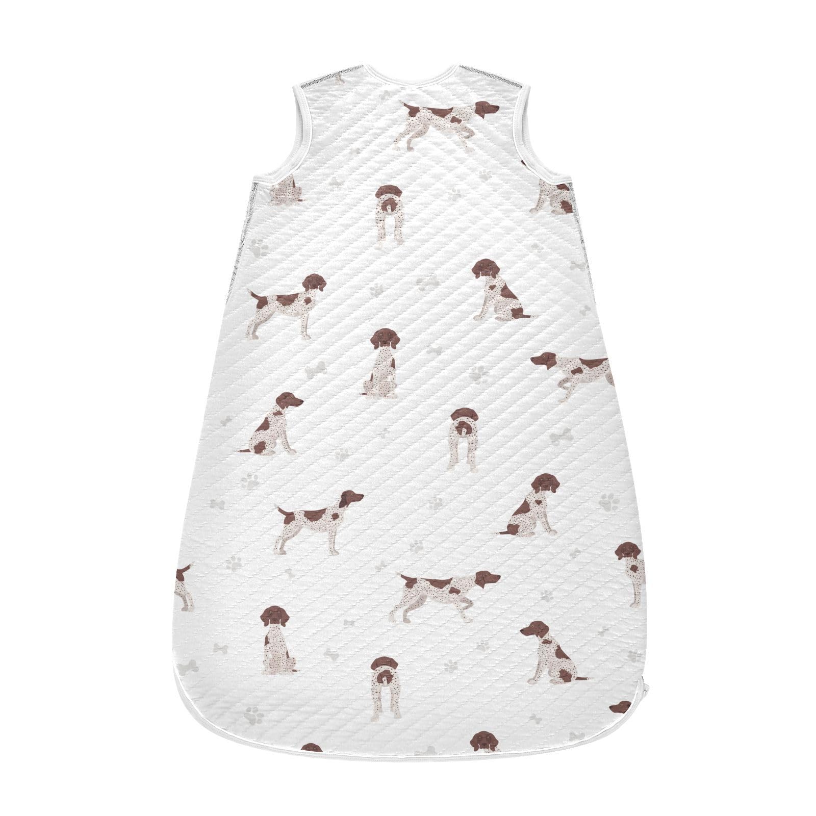 The vvfelixl sleep sack side view shows easy access with top and bottom zippers.