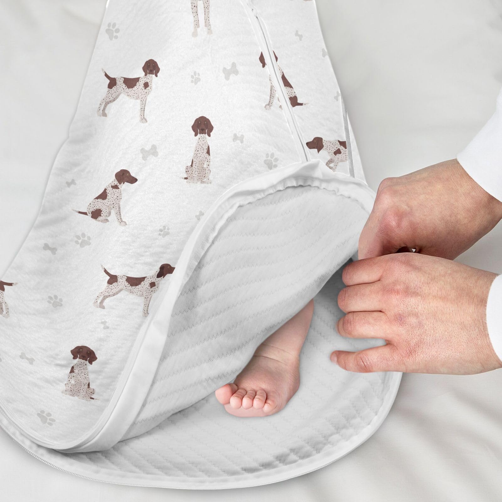 vvfelixl sleep sack sleeveless design allows greater arm movement.