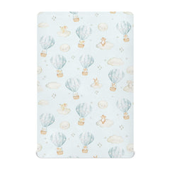 vvfelixl hot air balloon crib sheet white, soft and breathable for peaceful naps