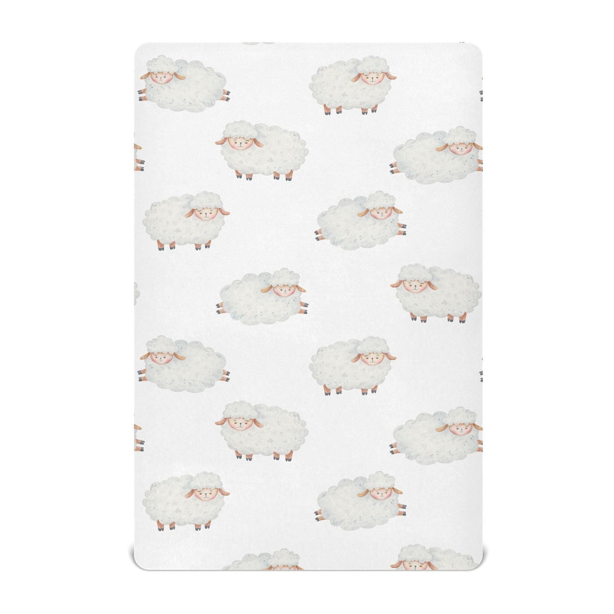 vvfelixl lamb-pattern crib sheet feels soft and breathable for peaceful naps.