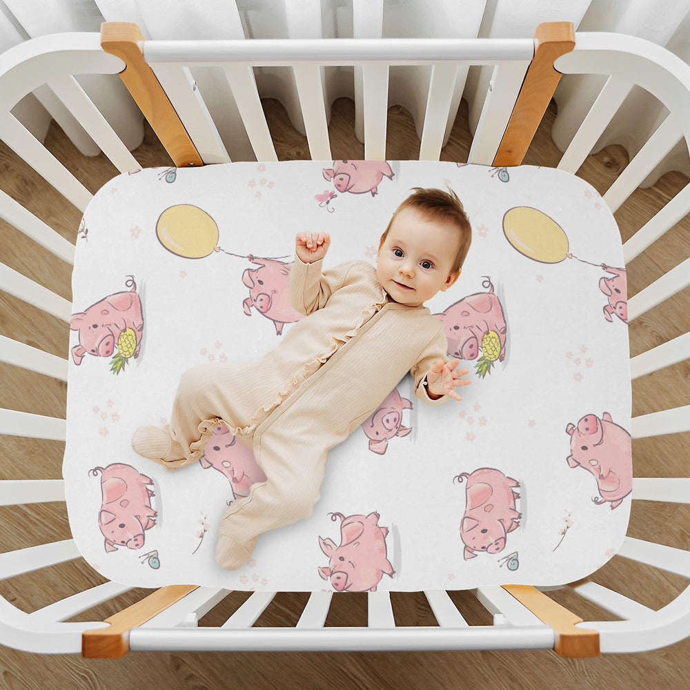 vvfelixl machine-washable crib sheet makes care easy.