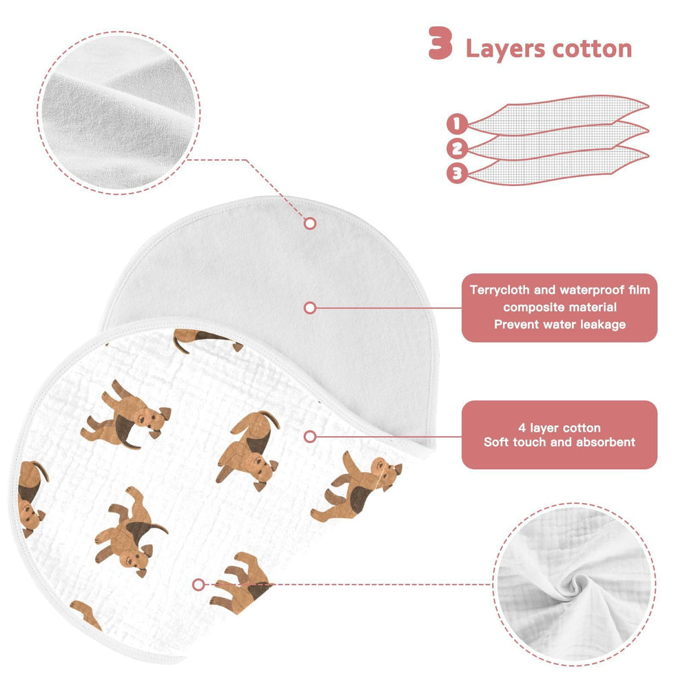 vvfelixl burp cloth front 100% cotton back terry for extra absorption
