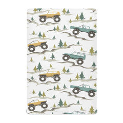 vvfelixl off-road cars crib sheet with fitted edge for snug sleep