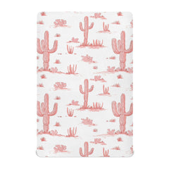 vvfelixl pink cactus pattern crib sheets for a cozy desert-inspired nursery