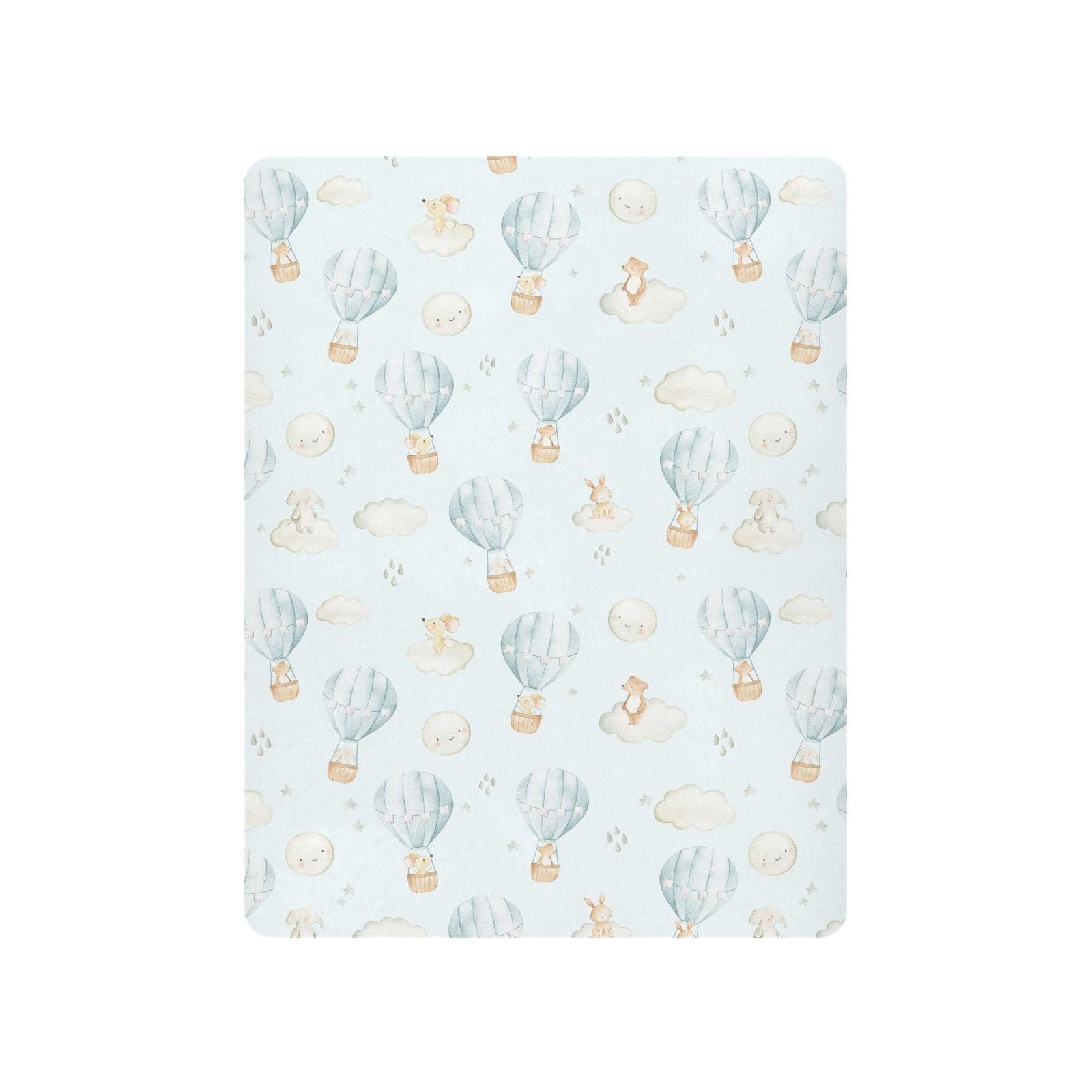 vvfelixl rabbits pattern crib sheet enhances baby's sleep space with playful visuals