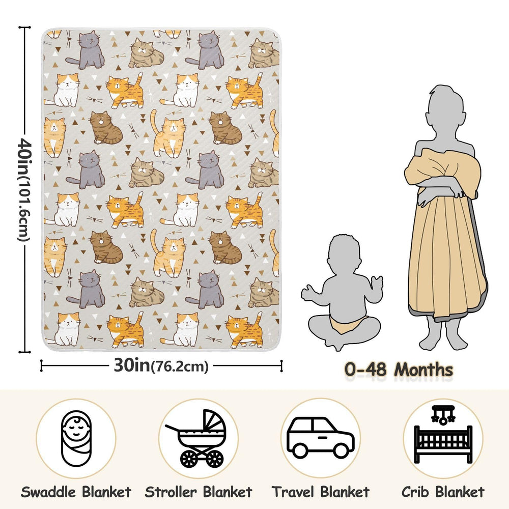 Vvfelixl receiving blanket 30x40, versatile for nursery and car seat.