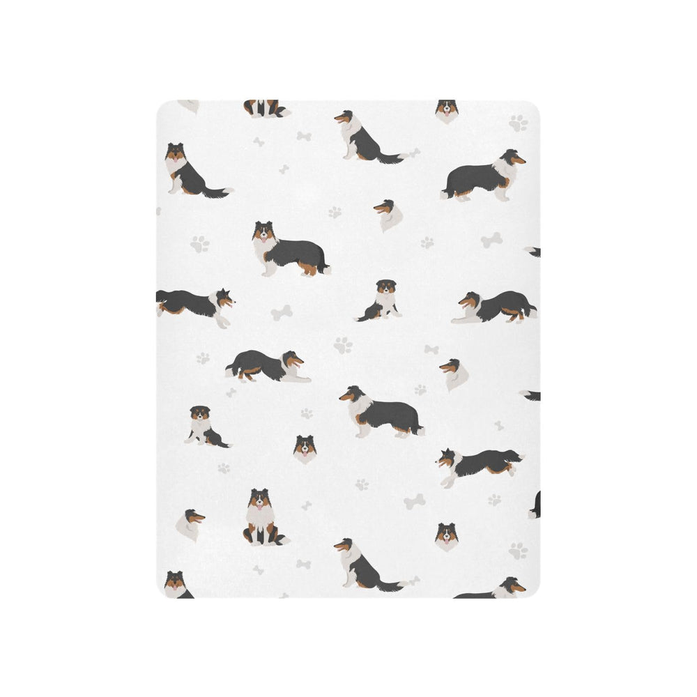 vvfelixl Rough Collie mini crib sheet elastic edge—snug fit keeps sheet flat