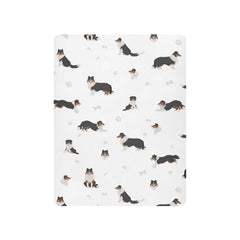 vvfelixl Rough Collie mini crib sheet elastic edge—snug fit keeps sheet flat