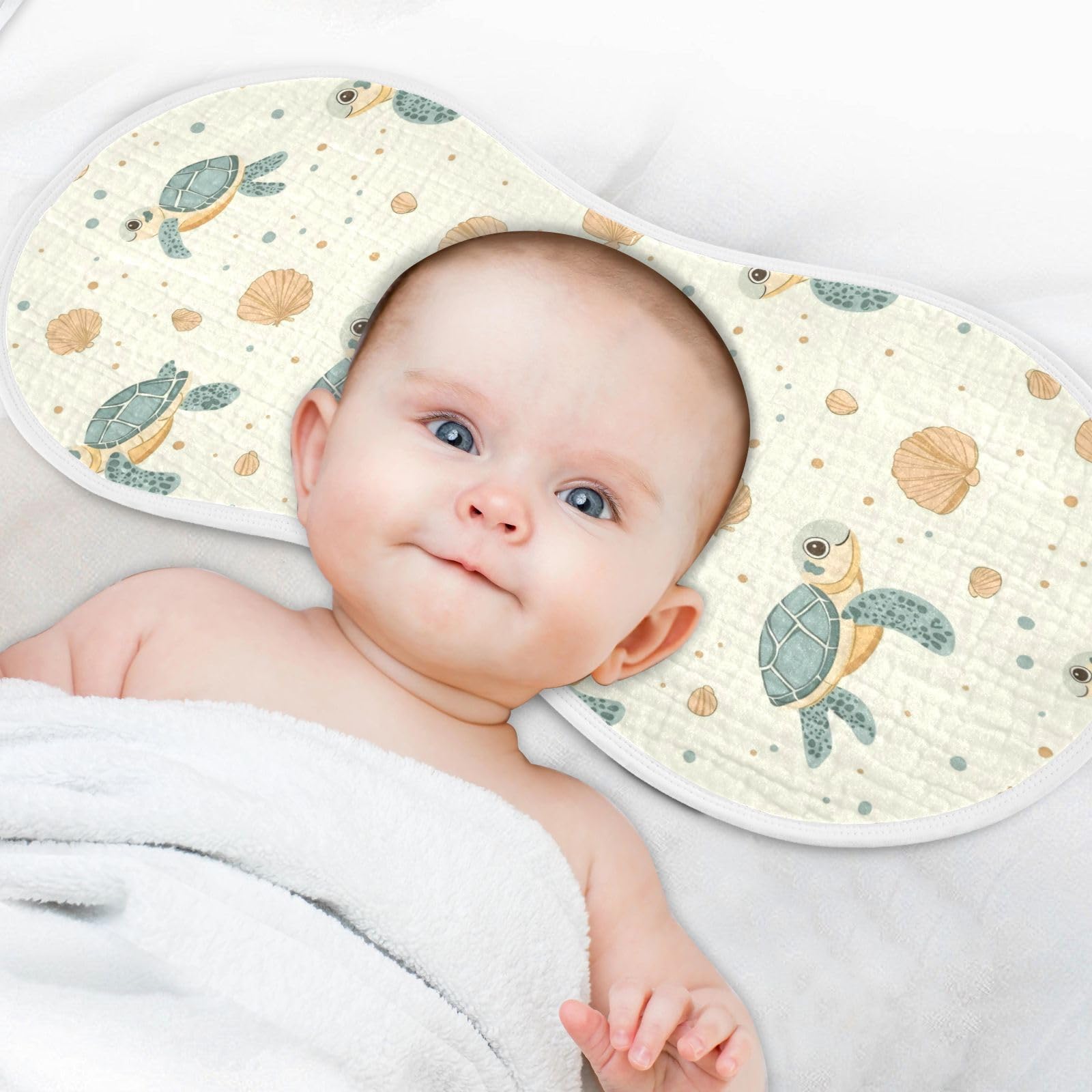 vvfelixl sea turtle burp cloth serves as a breastfeeding cover mat