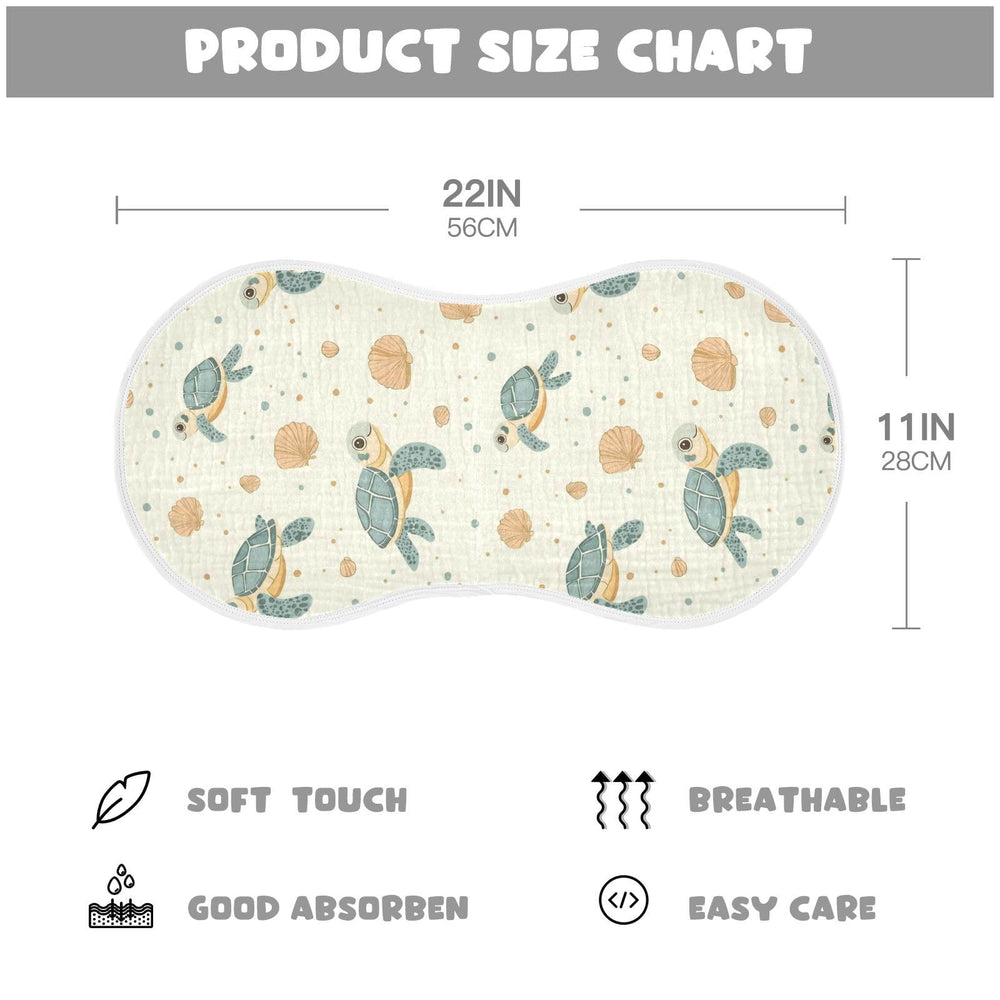 vvfelixl sea turtle burp cloth provides secure shoulder coverage during feeds