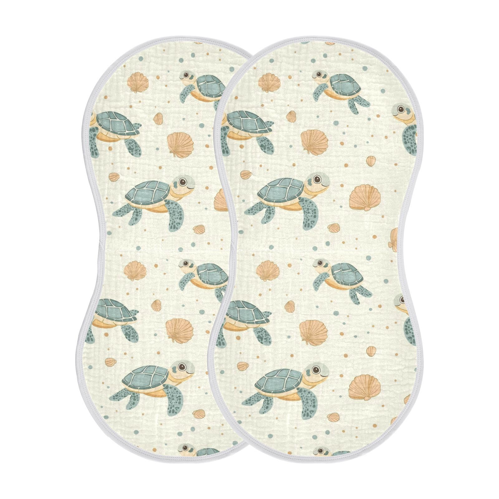 vvfelixl sea turtle burp cloth is easy to machine wash