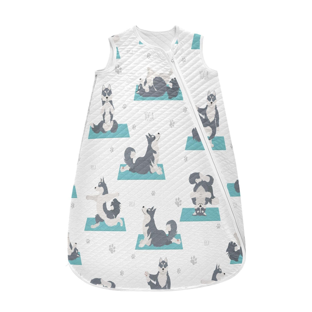 vvfelixl Siberian Husky baby sleeping bag offers soft warmth for newborns