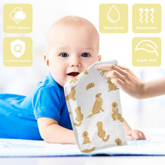 vvfelixl soft 11.8-inch baby towel in pure cotton for absorbent bath time
