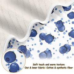 vvfelixl swaddle blanket blueberry on crib demonstrates soft, breathable comfort for nap time