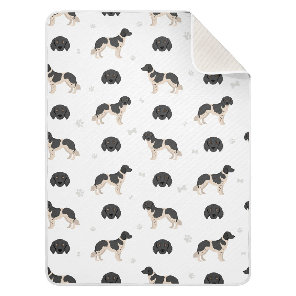 The vvfelixl swaddle blanket shows the Stabyhoun Coat texture for cozy crib comfort.