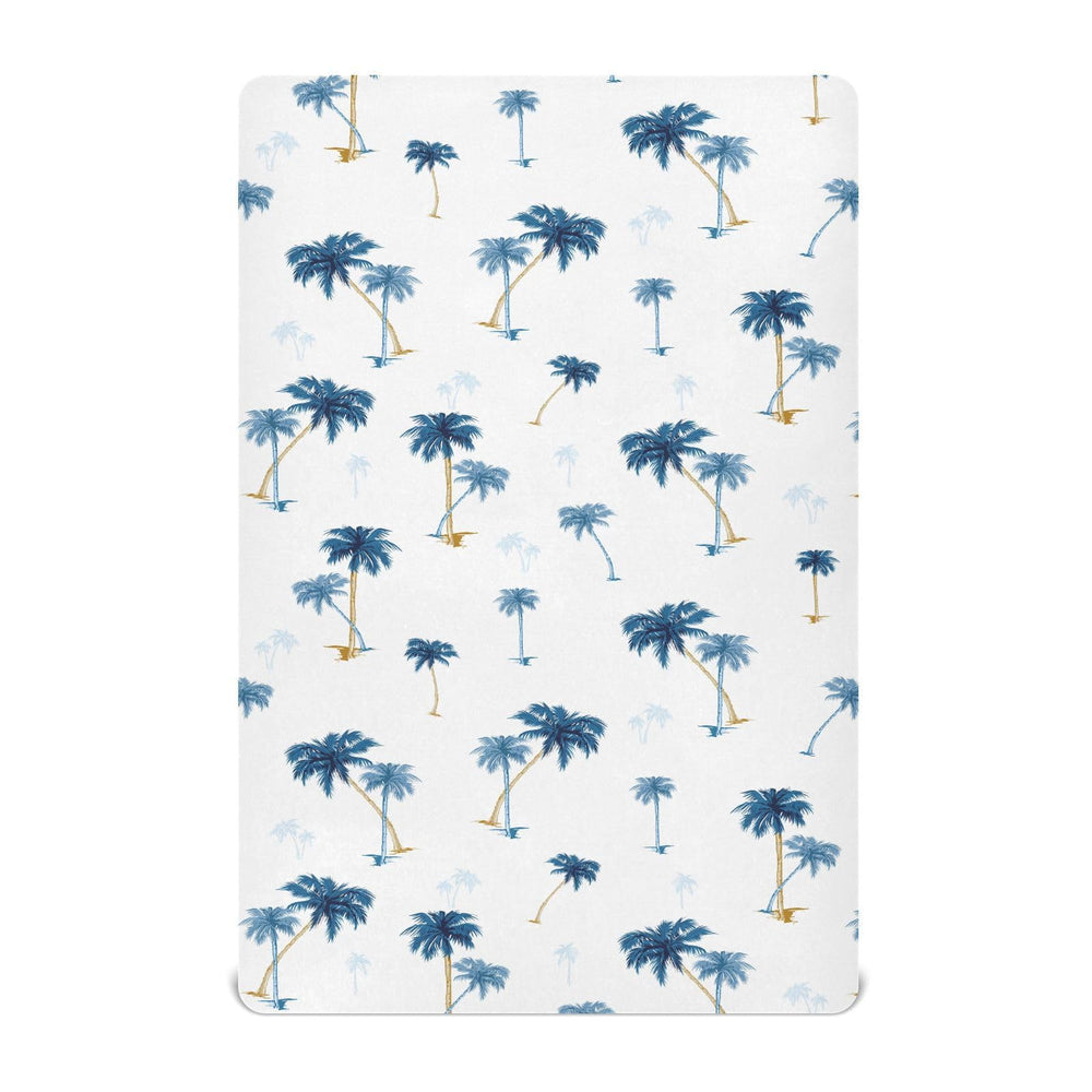 vvfelixl tropical tree pattern crib sheet fits standard beds and enhances nap time with comfort.