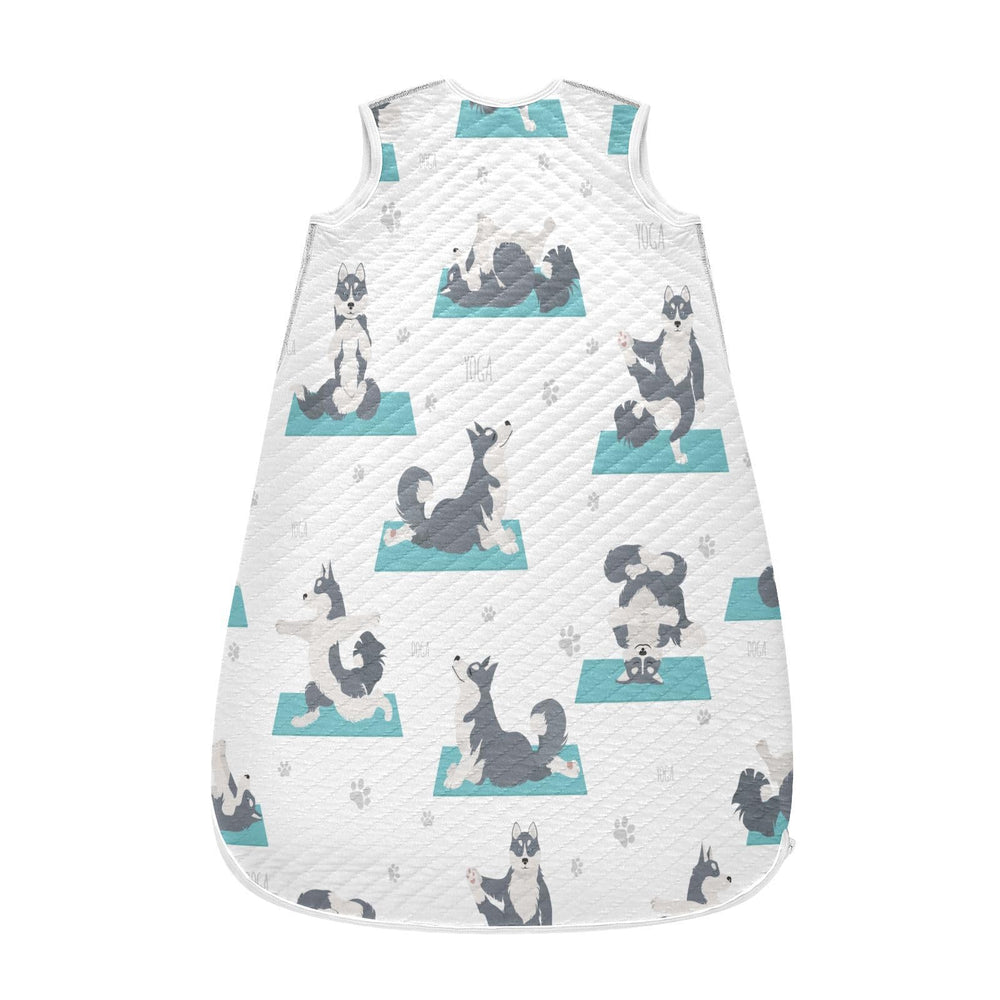 vvfelixl unisex yoga dogs design on baby wearable blanket for versatile comfort