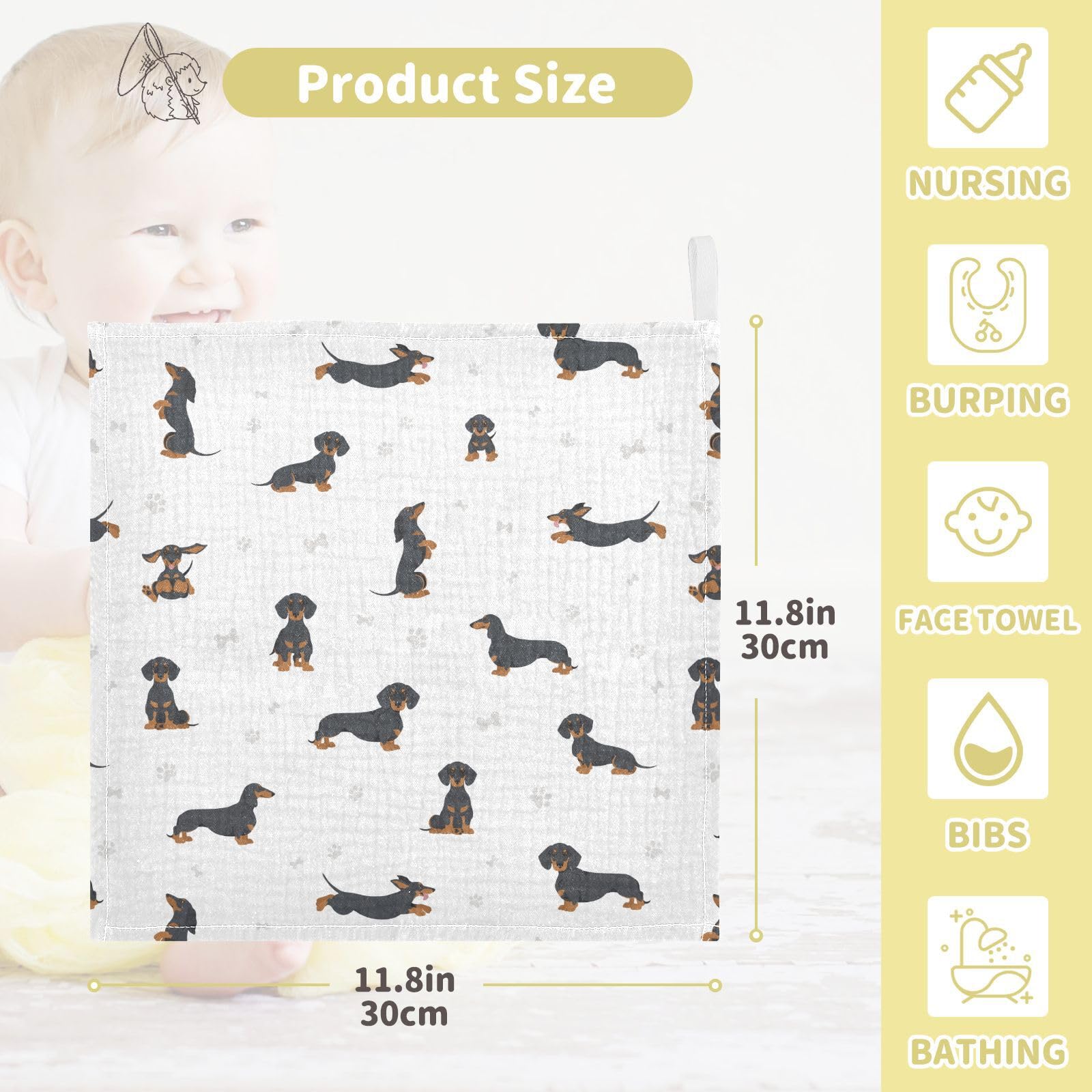 vvfelixl versatile baby washcloth for wipes and burp cloths