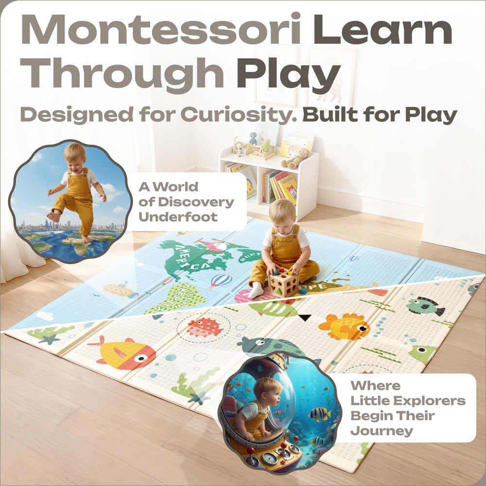 V VIKWORLD nursery-decor friendly mat complements modern decor