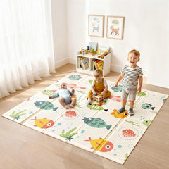 V VIKWORLD world map play mat promoting exploration during floor play