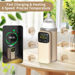 VVU&CCO baby bottle warmer featuring a gentle night light for overnight feeds.